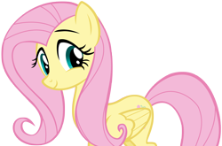 Size: 5848x3855 | Tagged: safe, artist:andoanimalia, character:fluttershy, species:pegasus, species:pony, episode:swarm of the century, g4, my little pony: friendship is magic, cute, female, high res, mare, shyabetes, simple background, smiling, solo, transparent background, vector