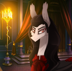 Size: 2143x2120 | Tagged: safe, artist:sugaryicecreammlp, species:pony, armand, candlestick, interview with a vampire, male, ponified, solo, stallion