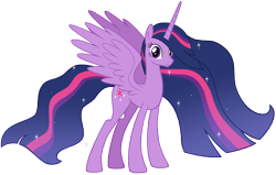 Size: 14622x9290 | Tagged: safe, alternate version, artist:andoanimalia, character:twilight sparkle, character:twilight sparkle (alicorn), species:alicorn, species:pony, episode:the last problem, g4, my little pony: friendship is magic, absurd resolution, accessory-less edit, cutie mark, ethereal mane, female, galaxy mane, mare, older, older twilight, princess twilight 2.0, solo