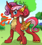 Size: 144x155 | Tagged: safe, artist:candyclumsy, artist:multi-commer, derpibooru original, edit, character:apple bloom, character:ocellus, character:scootaloo, character:smolder, character:sweetie belle, character:yona, oc, species:changeling, species:dragon, species:earth pony, species:pegasus, species:pony, species:unicorn, species:yak, 1000 hours in ms paint, color edit, colored, cutie mark crusaders, fire breathing, fusion, hybrid, merge, original species, picture for breezies, yakony