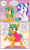 Size: 1167x1920 | Tagged: safe, artist:kryptchild, character:rarity, character:snails, species:pony, species:unicorn, comic:when aero met glitter, alternate hairstyle, ask glitter shell, clothing, cute, diasnails, dress, dressing, female, filly, foal, glitter shell, glowing horn, horn, lipstick, magic, makeup, mascara, ribbon, shellbetes, telekinesis, trans female, transgender