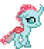 Size: 62x70 | Tagged: safe, artist:botchan-mlp, character:ocellus, species:changeling, species:reformed changeling, animated, cute, diaocelles, female, gif, nymph, pixel art, simple background, solo, transparent background, trotting
