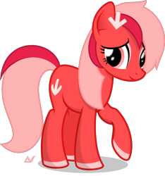 Size: 2321x2478 | Tagged: safe, artist:arifproject, oc, oc:downvote, derpibooru, derpibooru ponified, cute, hairclip, meta, ponified, raised hoof, simple background, solo, transparent background, vector