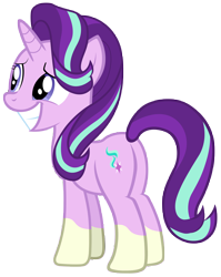 Size: 7000x8800 | Tagged: safe, artist:tardifice, edit, editor:slayerbvc, character:starlight glimmer, species:pony, species:unicorn, episode:celestial advice, g4, my little pony: friendship is magic, absurd resolution, butt, female, glimmer glutes, mare, plot, ponies wearing sunburst's socks, sheepish grin, simple background, socks (coat marking), solo, transparent background, vector, vector edit