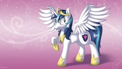 Size: 2500x1406 | Tagged: safe, artist:skipsy, character:shining armor, species:alicorn, species:pony, alicornified, cute, gleamibetes, gleaming shield, princess gleaming shield, race swap, rule 63, rule63betes, shining adorable, solo