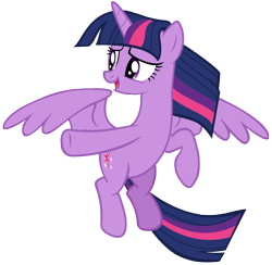 Size: 7506x7325 | Tagged: safe, artist:andoanimalia, character:twilight sparkle, character:twilight sparkle (alicorn), species:alicorn, species:pony, episode:the ending of the end, g4, my little pony: friendship is magic, absurd resolution, cutie mark, female, flying, mare, open mouth, simple background, solo, transparent background, vector