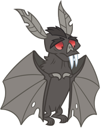 Size: 6328x8011 | Tagged: safe, artist:andoanimalia, species:bat, episode:bats!, g4, my little pony: friendship is magic, absurd resolution, fangs, fruit bat, simple background, solo, transparent background, unsure, vampire fruit bat, vector