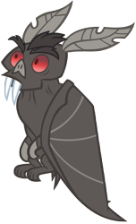 Size: 4815x7900 | Tagged: safe, artist:andoanimalia, species:bat, episode:bats!, g4, my little pony: friendship is magic, absurd resolution, fangs, fruit bat, looking up, simple background, solo, transparent background, vampire fruit bat, vector, wings