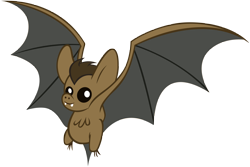 Size: 5383x3586 | Tagged: safe, artist:andoanimalia, species:bat, episode:may the best pet win, g4, my little pony: friendship is magic, animal, cute, flying, high res, simple background, solo, spread wings, transparent background, vector, wings