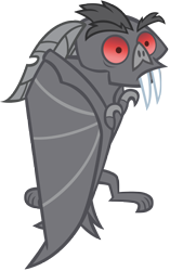 Size: 5072x8069 | Tagged: safe, artist:andoanimalia, species:bat, episode:bats!, g4, my little pony: friendship is magic, absurd resolution, fangs, fruit bat, looking at you, simple background, solo, transparent background, vampire fruit bat, vector