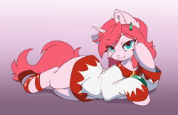 Size: 3508x2270 | Tagged: safe, artist:arctic-fox, patreon reward, oc, oc only, oc:diamond stellar, species:pony, species:unicorn, choker, clothing, draw me like one of your french girls, female, final fantasy, high heels, hoodie, jewelry, mare, patreon, shoes, simple background, white mage