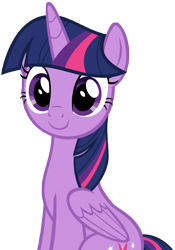 Size: 5600x8020 | Tagged: safe, artist:andoanimalia, character:twilight sparkle, character:twilight sparkle (alicorn), species:alicorn, species:pony, episode:a-dressing memories, spoiler:a-dressing memories, spoiler:mlp friendship is forever, cute, female, mare, simple background, sitting, smiling, solo, transparent background, twiabetes, vector