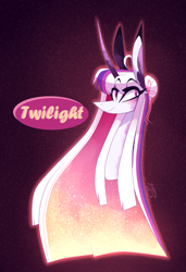 Size: 1953x2860 | Tagged: safe, artist:sugaryicecreammlp, character:twilight sparkle, character:twilight sparkle (alicorn), species:alicorn, species:pony, alternate design, bust, female, portrait, solo