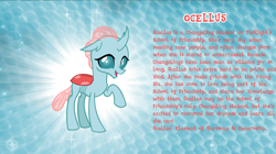 Size: 1280x719 | Tagged: safe, artist:andoanimalia, character:ocellus, species:changeling, species:reformed changeling, bio, cute, diaocelles
