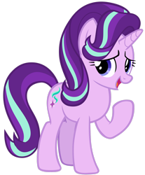 Size: 1280x1546 | Tagged: safe, artist:andoanimalia, character:starlight glimmer, species:pony, species:unicorn, episode:the last problem, g4, my little pony: friendship is magic, female, open mouth, simple background, solo, transparent background, vector