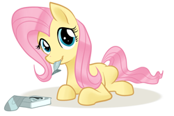 Size: 900x602 | Tagged: safe, artist:gsphere, character:fluttershy, species:pegasus, species:pony, can, dead, female, fish, mare, ponies eating meat, ponies eating seafood, sardines, tin can