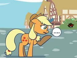 Size: 800x600 | Tagged: safe, artist:flutterluv, character:applejack, species:pony, newbie artist training grounds, ..., atg 2020, female, mare, solo