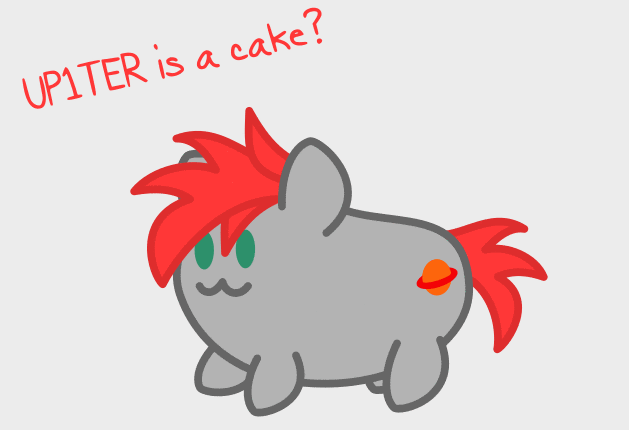 Size: 629x430 | Tagged: safe, artist:up1ter, oc, oc only, oc:up1ter, species:earth pony, species:pony, animated, cake, everything is cake, food, food pony, original species, ponified, solo