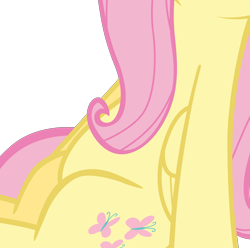 Size: 3751x3719 | Tagged: safe, artist:tardifice, edit, character:fluttershy, species:pegasus, species:pony, episode:tanks for the memories, g4, my little pony: friendship is magic, belly, cropped, female, high res, pictures of bellies, simple background, sitting, solo, transparent background, vector, vector edit