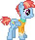 Size: 72x82 | Tagged: safe, artist:botchan-mlp, character:windy whistles, species:pegasus, species:pony, desktop ponies, g4, animated, female, pixel art, simple background, solo, sprite, transparent background, wrong cutie mark