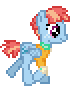 Size: 70x86 | Tagged: safe, artist:botchan-mlp, character:windy whistles, species:pegasus, species:pony, desktop ponies, g4, animated, female, pixel art, simple background, solo, sprite, transparent background, trotting