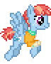 Size: 72x90 | Tagged: safe, artist:botchan-mlp, character:windy whistles, species:pegasus, species:pony, desktop ponies, g4, animated, female, flying, pixel art, simple background, solo, sprite, transparent background