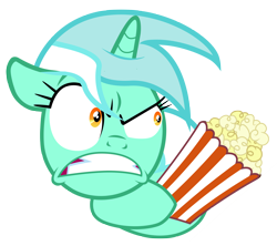 Size: 8000x7100 | Tagged: safe, artist:tardifice, character:lyra heartstrings, species:pony, g4, absurd resolution, faec, female, food, popcorn, simple background, solo, transparent background, vector