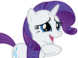 Size: 1280x959 | Tagged: safe, artist:andoanimalia, character:rarity, species:pony, species:unicorn, episode:ponyville confidential, g4, my little pony: friendship is magic, big smile, cute, female, raribetes, simple background, transparent background, vector