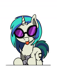 Size: 1350x1800 | Tagged: safe, artist:flutterluv, character:dj pon-3, character:vinyl scratch, species:pony, species:unicorn, g4, blep, cat, cute, ponified animal photo, simple background, tongue out, white background