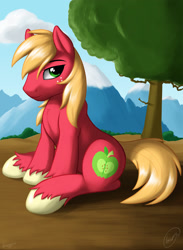 Size: 1833x2500 | Tagged: safe, artist:skipsy, character:big mcintosh, species:earth pony, species:pony, cute, male, solo, stallion