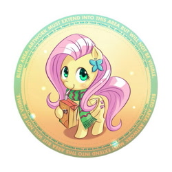 Size: 469x469 | Tagged: safe, artist:ninjaham, character:fluttershy, badge, clothing, drinking, female, juice box, scarf, solo