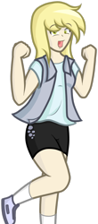 Size: 592x1351 | Tagged: safe, artist:furrgroup, character:derpy hooves, female, happy, humanized, solo