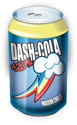 Size: 704x1134 | Tagged: safe, artist:up1ter, character:rainbow dash, can, cutie mark, drink, soda