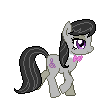 Size: 110x100 | Tagged: safe, artist:botchan-mlp, character:octavia melody, species:earth pony, species:pony, desktop ponies, animated, cute, female, mare, pixel art, running, simple background, solo, sprite, tavibetes, transparent background, trotting, walk cycle