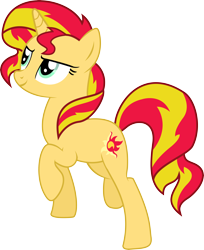 Size: 5304x6500 | Tagged: safe, artist:theshadowstone, character:sunset shimmer, species:pony, absurd resolution, female, simple background, solo, transparent background, vector