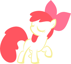 Size: 4626x4172 | Tagged: safe, artist:up1ter, character:apple bloom, species:earth pony, species:pony, absurd resolution, blank flank, bow, eyes closed, female, filly, foal, hair bow, hooves, lineart, raised hoof, simple background, solo, transparent background