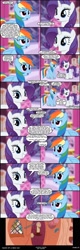 Size: 992x3118 | Tagged: safe, artist:skipsy, character:rainbow dash, character:rarity, character:twilight sparkle, comic:dawn of a new day, ship:twidash, carousel boutique, comic, female, golden oaks library, lesbian, pinkie promise, shipping, suggestive series
