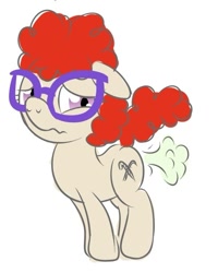 Size: 493x615 | Tagged: safe, artist:calorie, character:twist, species:pony, blushing, fart, female, gcol's favorite image, glasses, solo