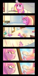 Size: 600x1190 | Tagged: safe, artist:bakki, character:princess cadance, comic, disguised baby changeling, female, solo