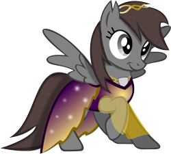 Size: 6000x5400 | Tagged: safe, artist:theshadowstone, oc, oc only, oc:shadowstone, species:pegasus, species:pony, absurd resolution, clothing, dress, female, mare, simple background, solo, transparent background, vector