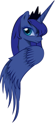 Size: 3539x7814 | Tagged: safe, artist:up1ter, character:princess luna, species:alicorn, species:pony, female, mare, simple background, solo, transparent background, vector