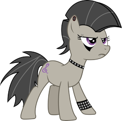 Size: 3333x3305 | Tagged: safe, artist:up1ter, character:octavia melody, species:earth pony, species:pony, ear piercing, eyebrow piercing, female, high res, lip piercing, mohawk, piercing, punk, rocktavia, solo