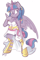 Size: 2382x3544 | Tagged: safe, artist:bluntwhiskey, character:twilight sparkle, character:twilight sparkle (alicorn), species:alicorn, species:anthro, species:unguligrade anthro, breasts, female, hooves, solo