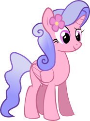 Size: 9782x13128 | Tagged: safe, artist:illumnious, oc, oc only, oc:flares, species:alicorn, species:pony, absurd resolution, alicorn oc, flower, simple background, solo, transparent background, vector