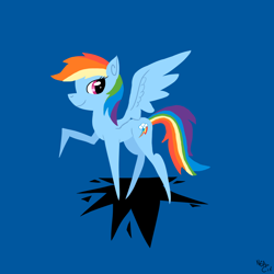 Size: 1600x1600 | Tagged: safe, artist:notenoughapples, character:rainbow dash, female, solo
