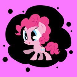 Size: 1600x1600 | Tagged: safe, artist:notenoughapples, character:pinkie pie, female, solo, tongue out