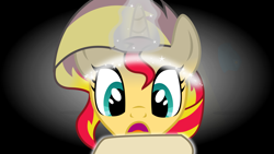 Size: 5729x3240 | Tagged: safe, artist:theshadowstone, character:sunset shimmer, species:pony, species:unicorn, episode:the return of harmony, g4, my little pony: friendship is magic, alternate universe, discorded, female, magic, solo