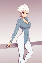 Size: 650x960 | Tagged: safe, artist:scorpdk, character:fleetfoot, species:human, ass, curvy, female, humanized, looking at you, sexy, solo, stupid sexy fleetfoot