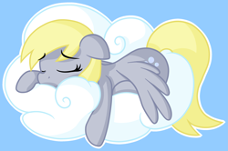 Size: 2767x1838 | Tagged: safe, artist:furrgroup, character:derpy hooves, species:pegasus, species:pony, cloud, female, mare, sleeping, solo
