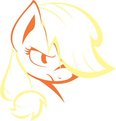 Size: 4598x4821 | Tagged: safe, artist:up1ter, character:applejack, species:earth pony, species:pony, absurd resolution, bust, female, lineart, mare, portrait, simple background, solo, transparent background, vector